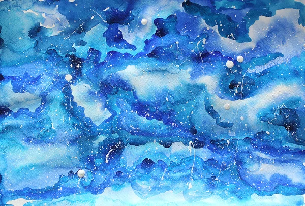 Illustration de galaxie aquarelle . — Photo