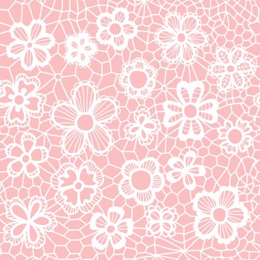 Çiçekli Dantel seamless modeli