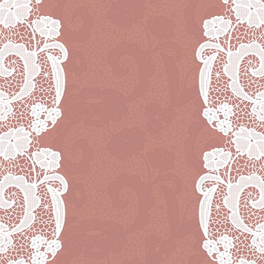 Dikişsiz dantel kenar. davetiye.