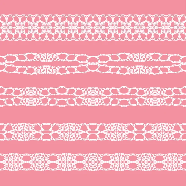 Set of beautiful laces — Stock Vector