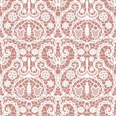 Çiçekli Dantel seamless modeli
