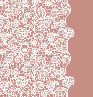 Dikişsiz dantel kenar