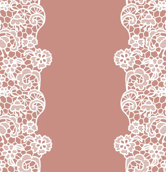 Seamless lace border — Stock Vector