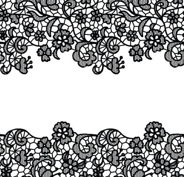 Dikişsiz dantel kenar