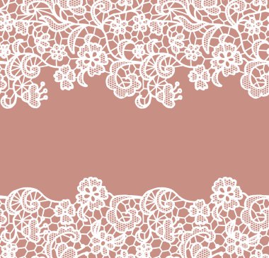 Dikişsiz dantel kenar