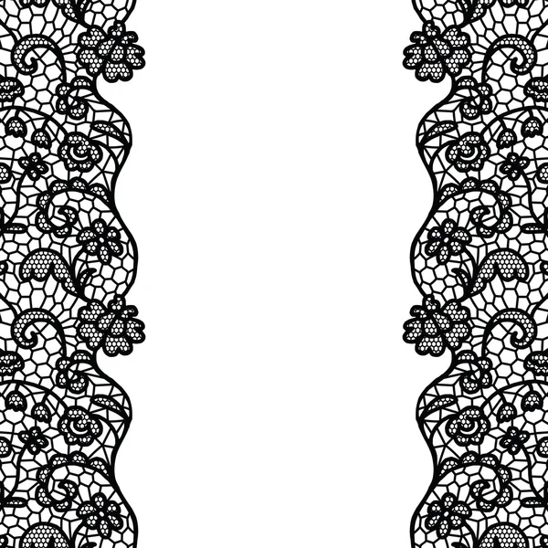 Black Seamless Lace Trim Alpha Textures Set 1 Poster