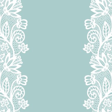 Dikişsiz dantel kenar. davetiye.