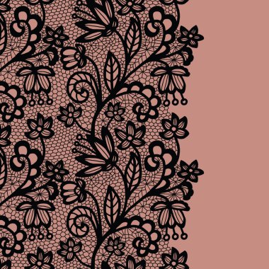 Dikişsiz dantel kenar. davetiye.