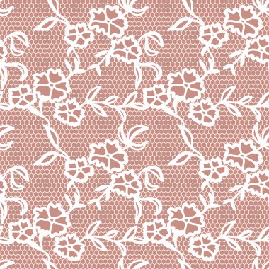 Çiçekli Dantel seamless modeli