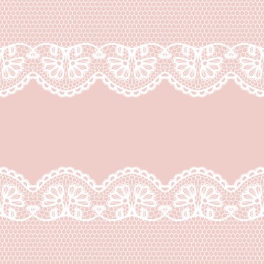 Dikişsiz dantel kenar. davetiye.