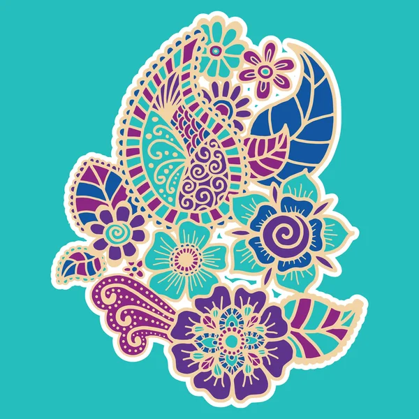 Diseño Mehndi. Patrones . — Vector de stock