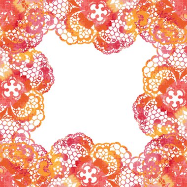 dantel yumuşak zemin üzerinde zarif bardak altlığı peçete.