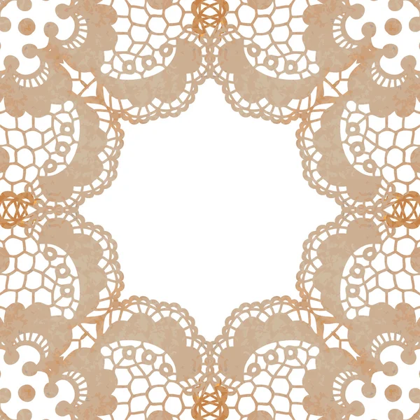 Doily elegante em renda fundo suave . — Vetor de Stock