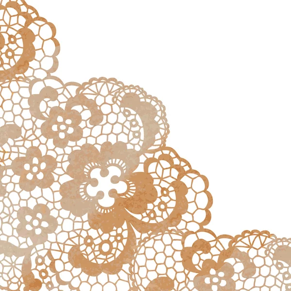 Doily elegante em renda fundo suave . — Vetor de Stock