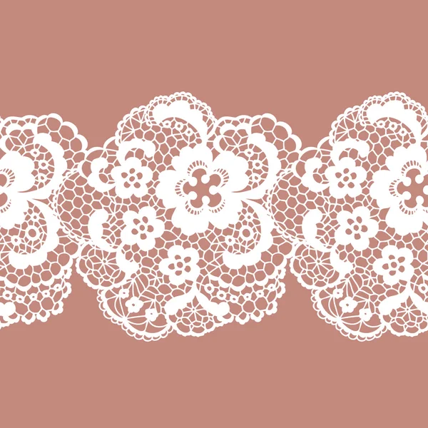 Elegant doily on lace gentle background. — Stock Vector