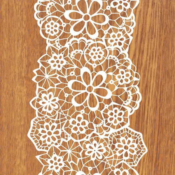 Doily elegante em renda fundo suave . — Vetor de Stock