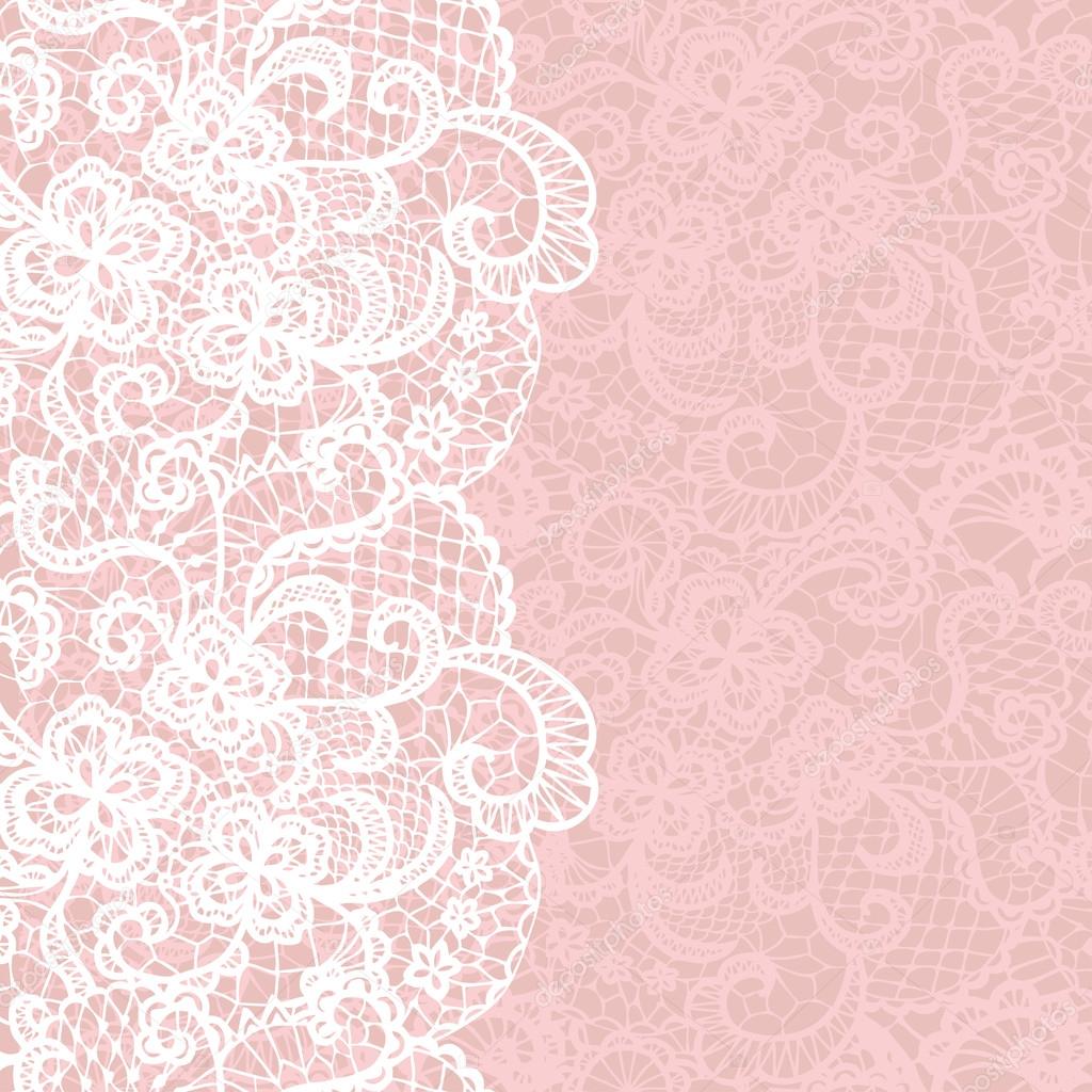 Elegant doily on lace gentle background.