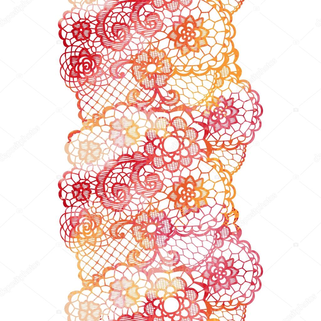 Elegant doily on lace gentle background.