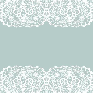 Beyaz vektör dantel