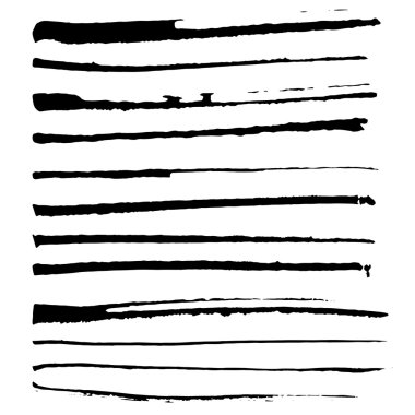 Siyah mürekkep fırçalar