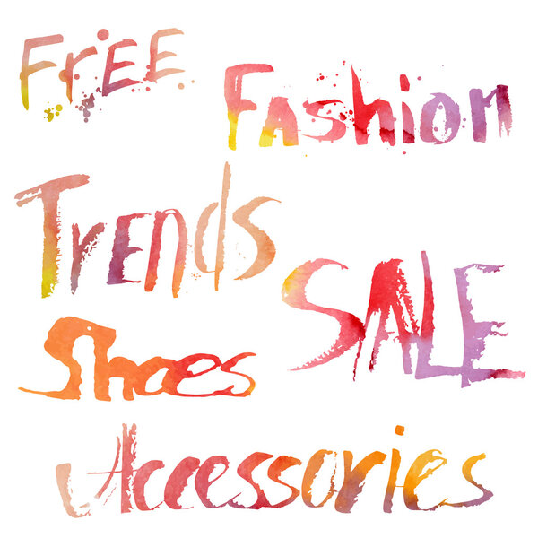 Hand drawn lettering