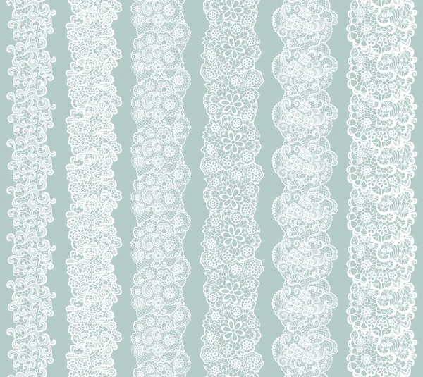 White vector lace — Stock Vector