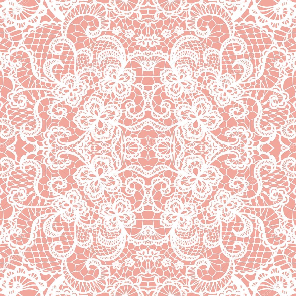 Lace seamless pattern with flowers