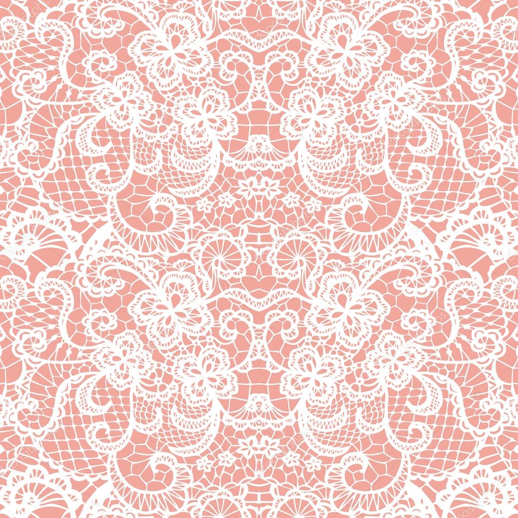 Lace seamless pattern with flowers