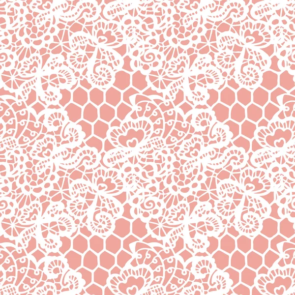 꽃 레이스 원활한 패턴 — 스톡 벡터