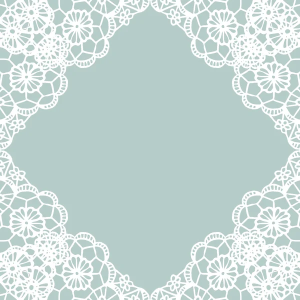 Lace vintage frame — Stock Vector