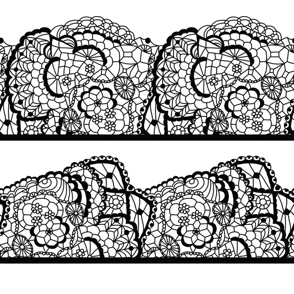 Dantelli vintage kırpma. — Stok Vektör