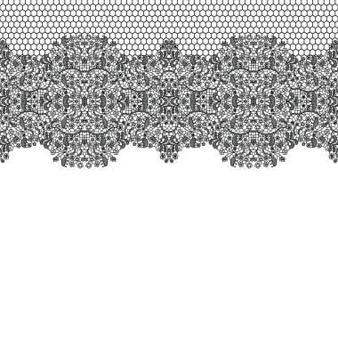 Dantelli düğün davetiye kartı.
