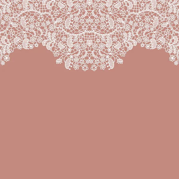 Lacy bruiloft uitnodigingskaart. — Stockvector