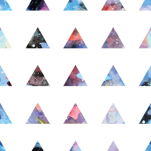Driehoeken naadloze patroon. — Stockvector