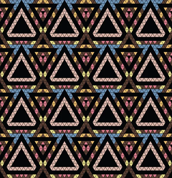 Patrón tribal multicolor . — Archivo Imágenes Vectoriales