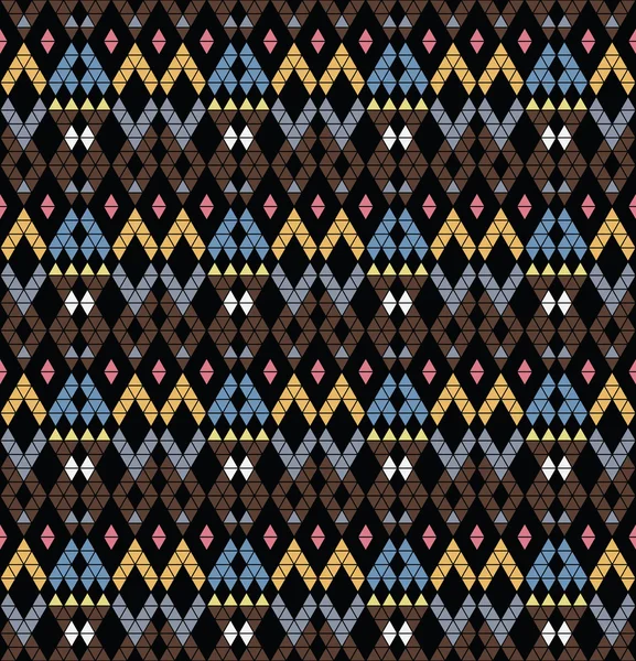 Patrón tribal multicolor . — Vector de stock