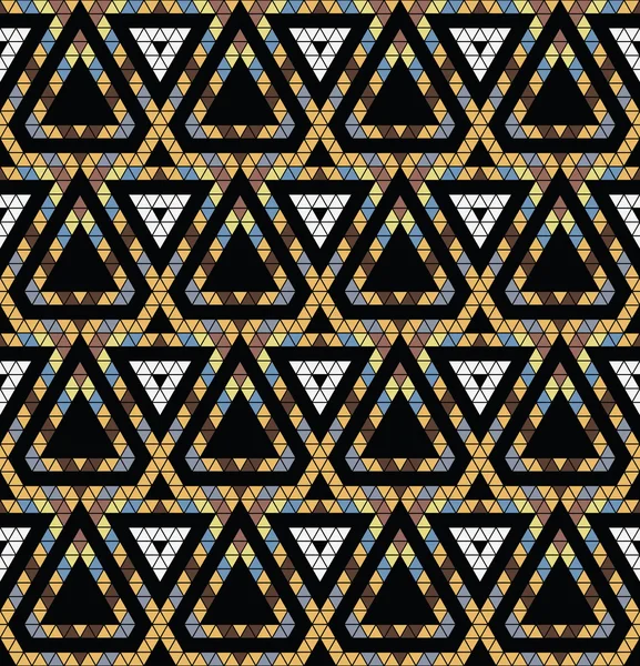 Tribal veelkleurige patroon. — Stockvector