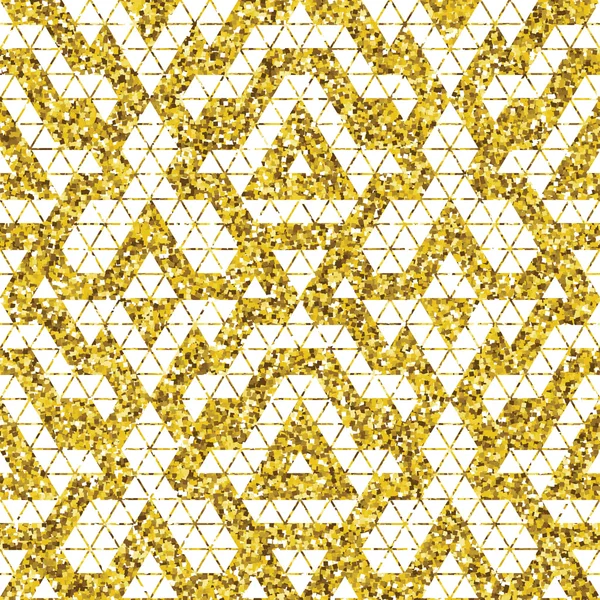 Tribal glitter golden seamless pattern. — Stock Vector