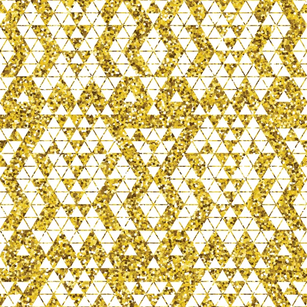 部族キラキラ黄金のシームレス パターン. — ストックベクタ