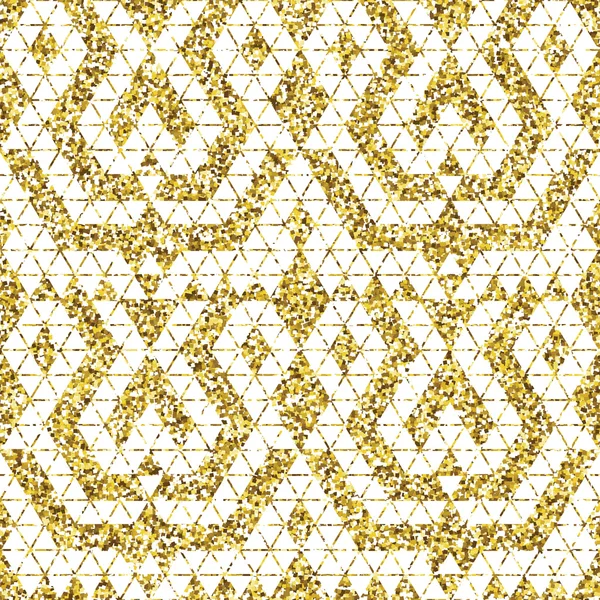Kmenové glitter zlaté bezešvé vzor. — Stockový vektor