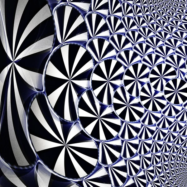 Azul fractal simétrico, obra de arte digital para gráficos creativos —  Fotos de Stock