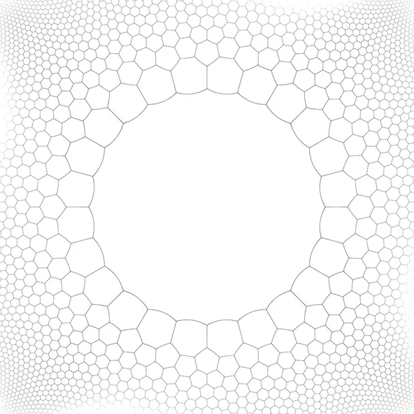 Hexágono fractal simétrico, logaritmo digital — Fotografia de Stock