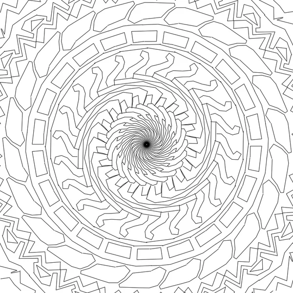 Modello illustrazione in bianco e nero o mandala — Foto Stock