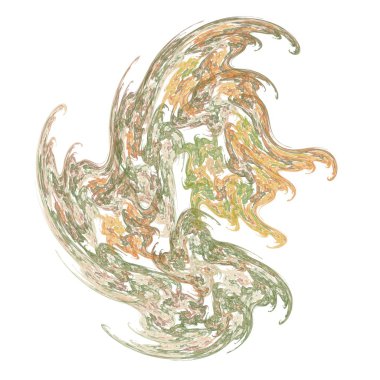 Bir fraktal kırmızı alevler