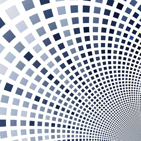 抽象的なフラクタル青い正方形のピクセル モザイク図 — ストック写真