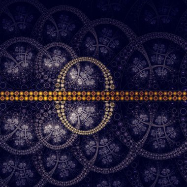 karanlık fractal sanat, soyut clockwork