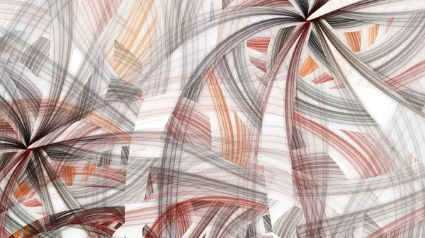 Espiral de flores fractales coloridas simétricas, abstracto digital —  Fotos de Stock