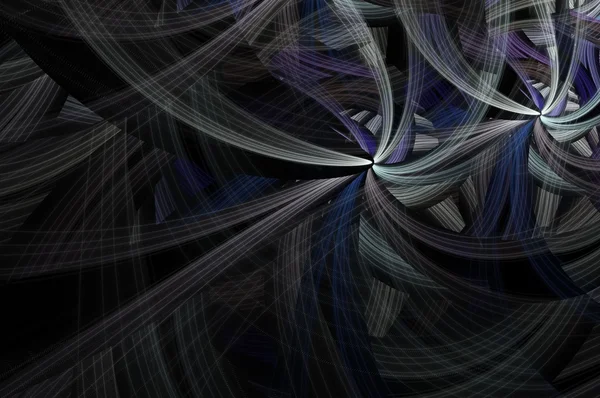 Symmetrische kleurrijke fractal bloem spiraal, digitale abstract — Stockfoto