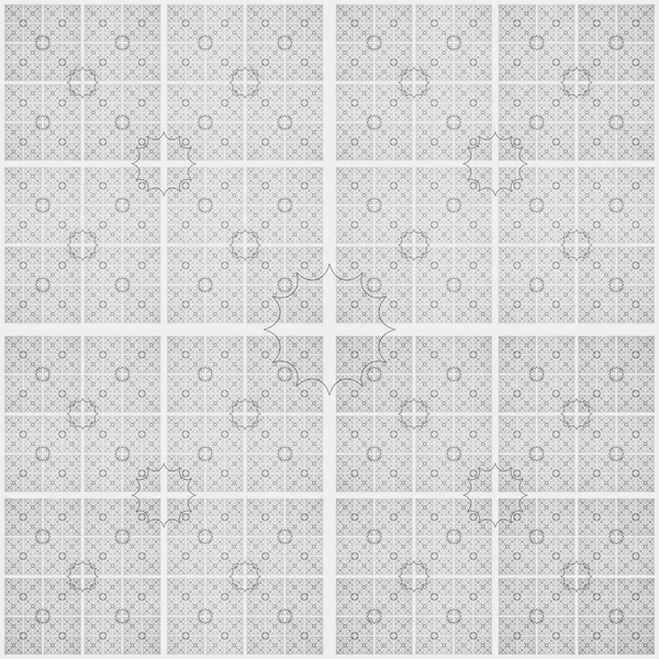 Abstract black and white geometric pattern seamless, arabesque style — Stock Photo, Image
