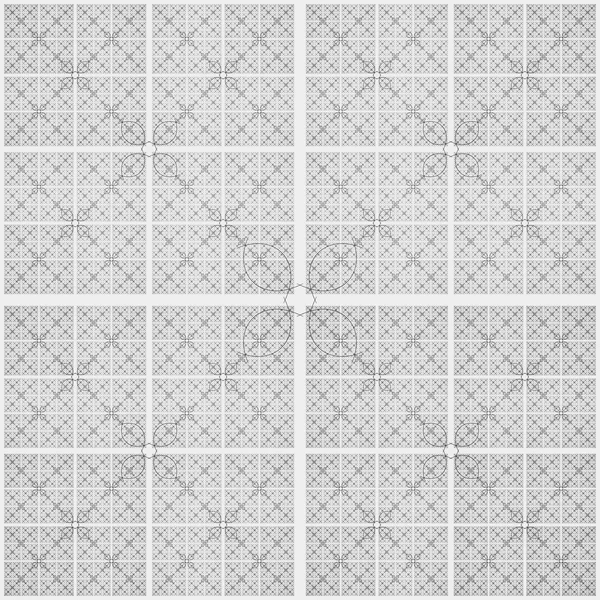 Astratto modello geometrico in bianco e nero senza cuciture, stile arabesco — Foto Stock